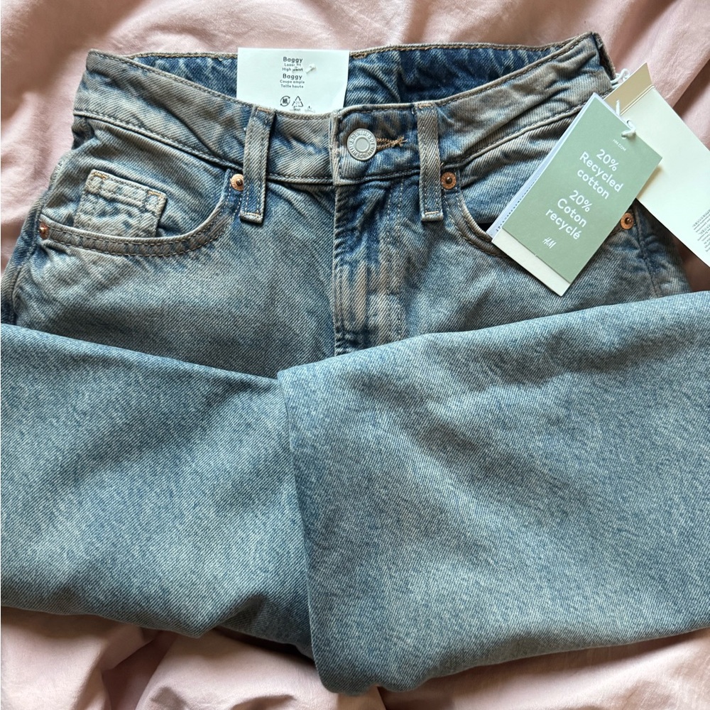 H&M high rise baggy Jeans